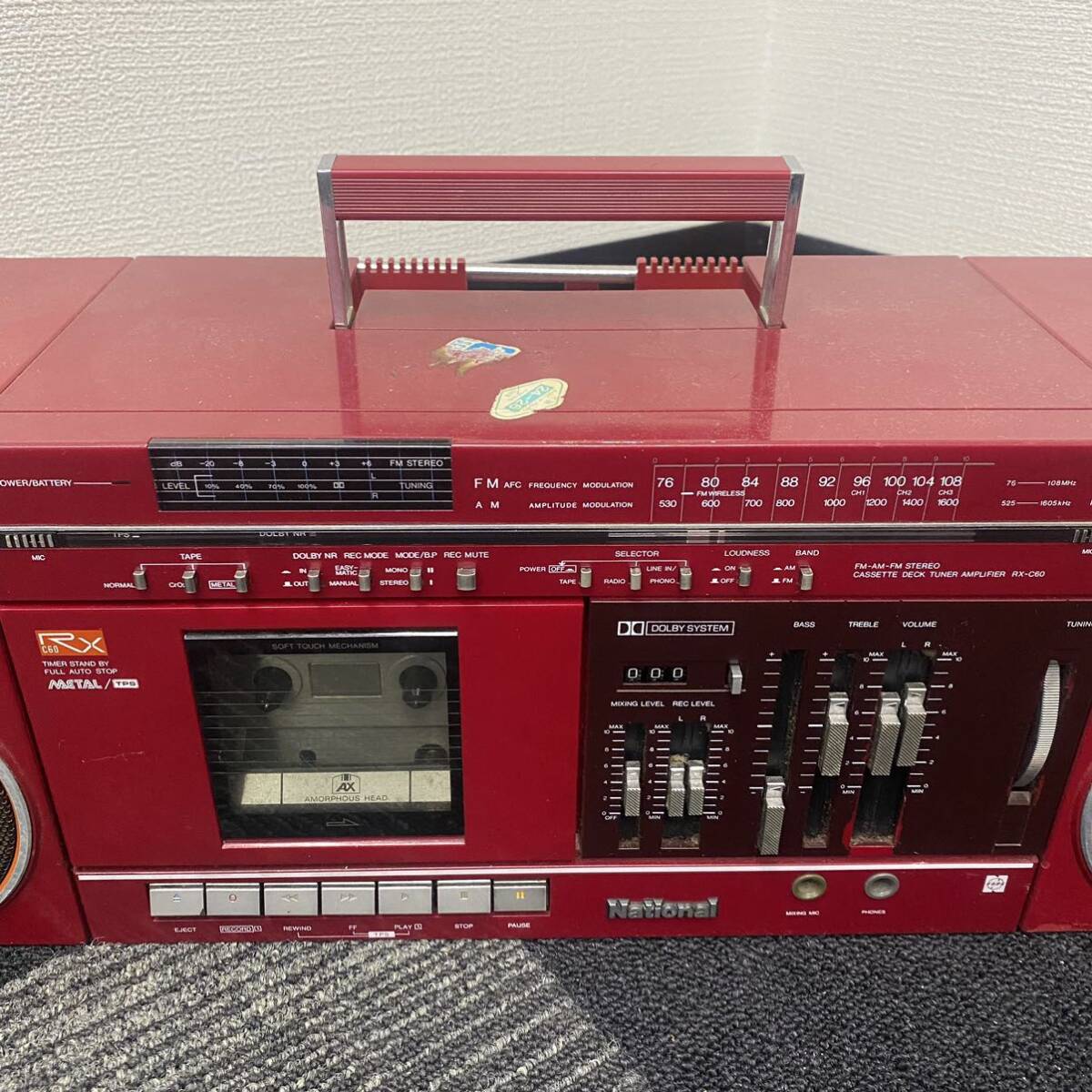 Yahoo!オークション - 1円〜 7F National ラジカセ ナショナル RX-C60