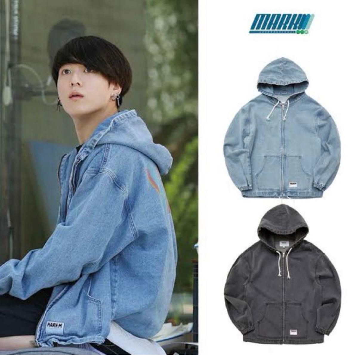 BTSジョングク着用モデルMARKM パーカーBLACK Mサイズ｜Yahoo!フリマ