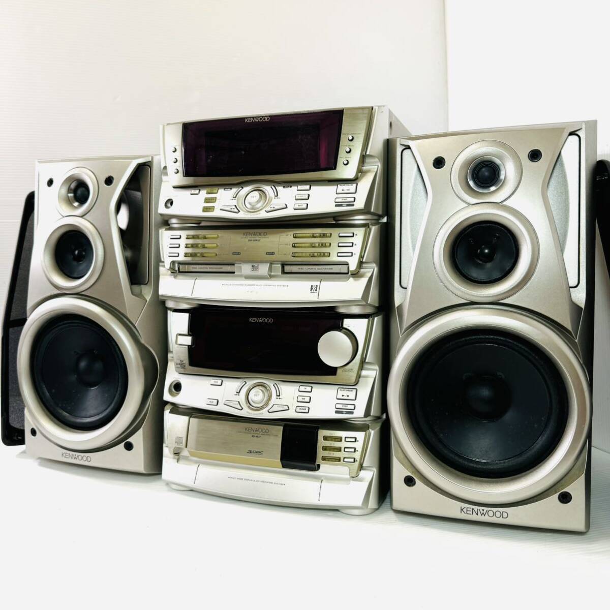 KENWOOD ミニコンポ CD MDカセット ラジオ プレーヤー KENWOOD