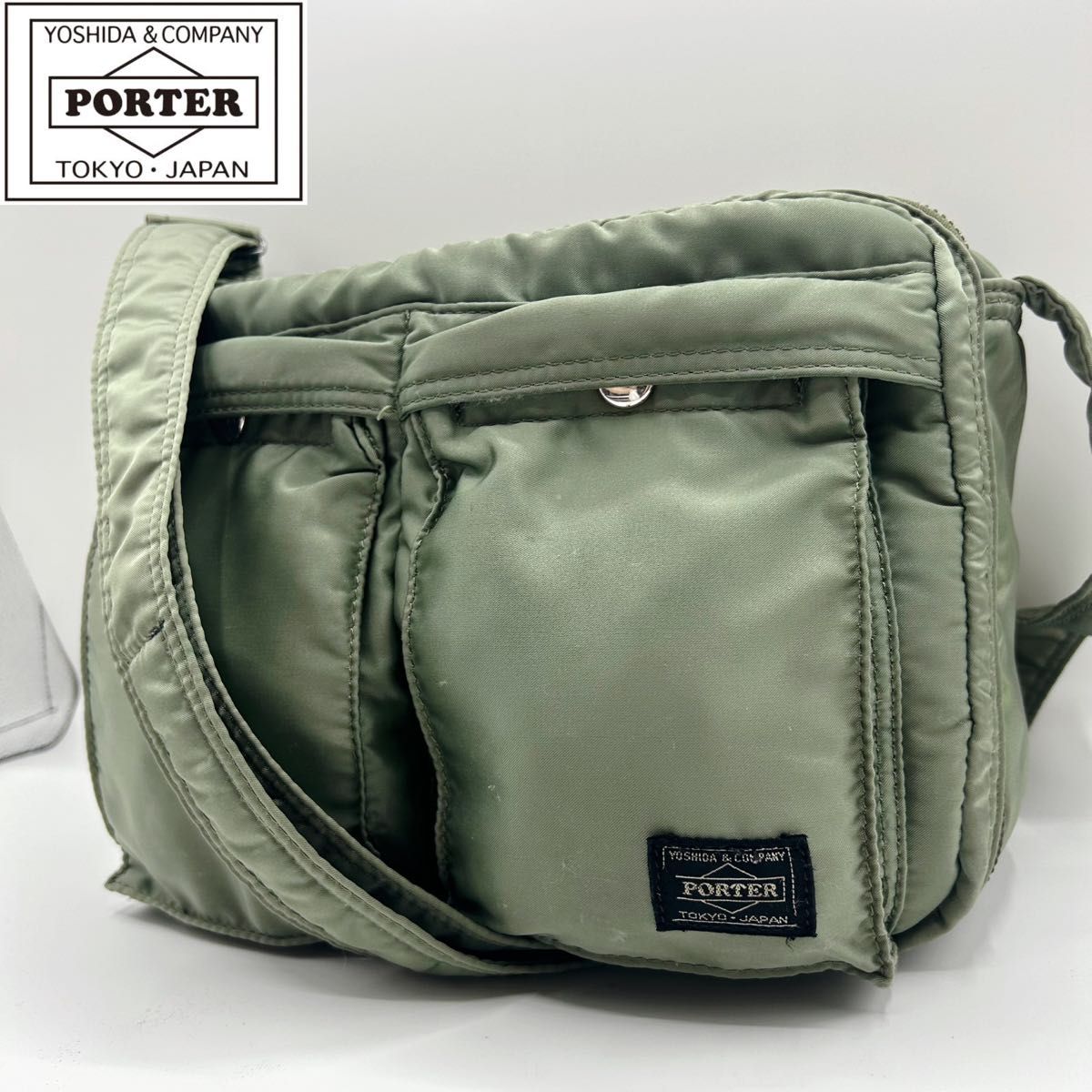 希少カラー PORTER ポーター TANKER タンカー ショルダーバッグ セージ