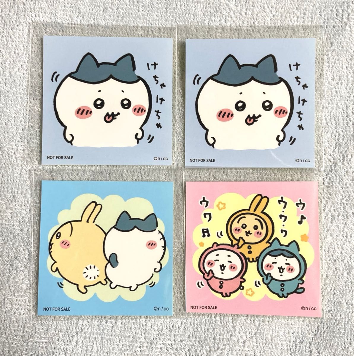 ちいかわ ノベルティ ステッカー 4枚セット ハチワレ うさぎ ちいかわ