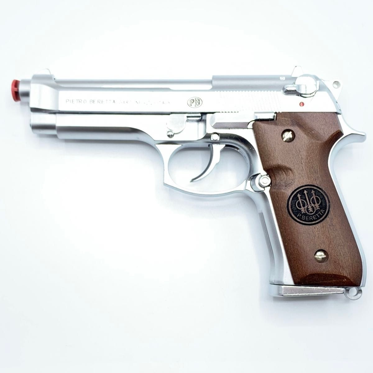 M92F ガスガン シルバー ウッドグリップ レーザー刻印｜Yahoo!フリマ