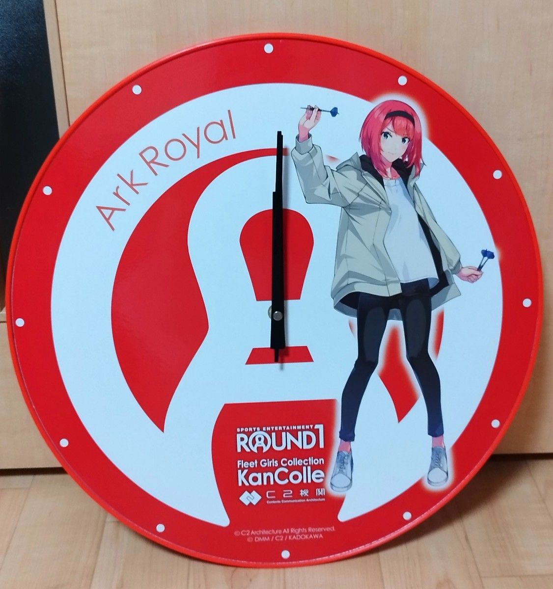 艦これ ROUND1 ラウンドワン 艦隊くじ A賞 ダーツゲーム 掛け時計