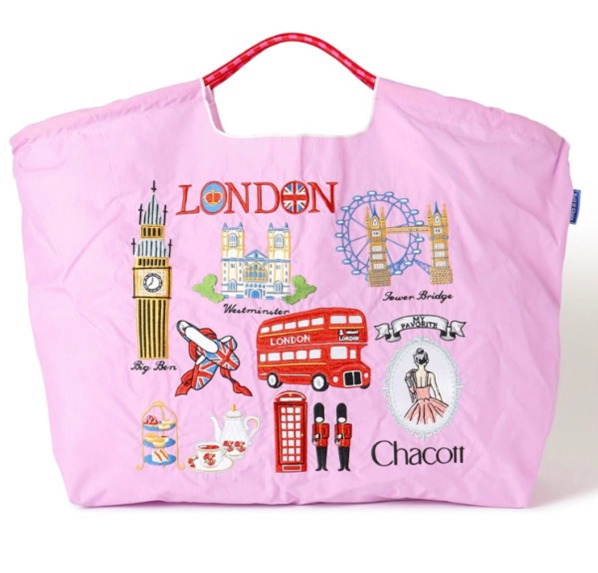 チャコット ボールアンドチェーン ロンドン柄 LONDONトートバッグ L