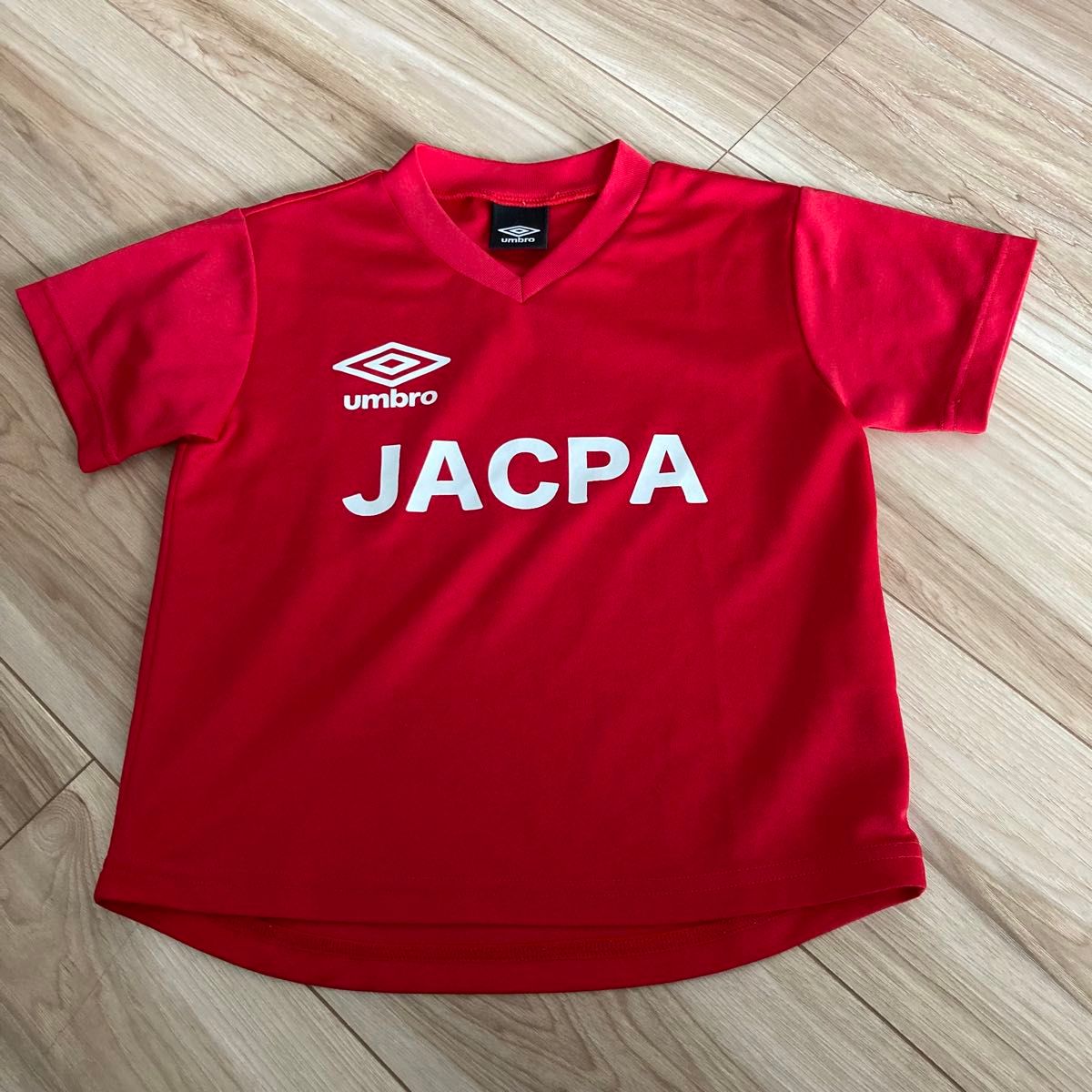 ジャクパ サッカーユニフォーム アンブロ 赤 レッド 120｜Yahoo!フリマ