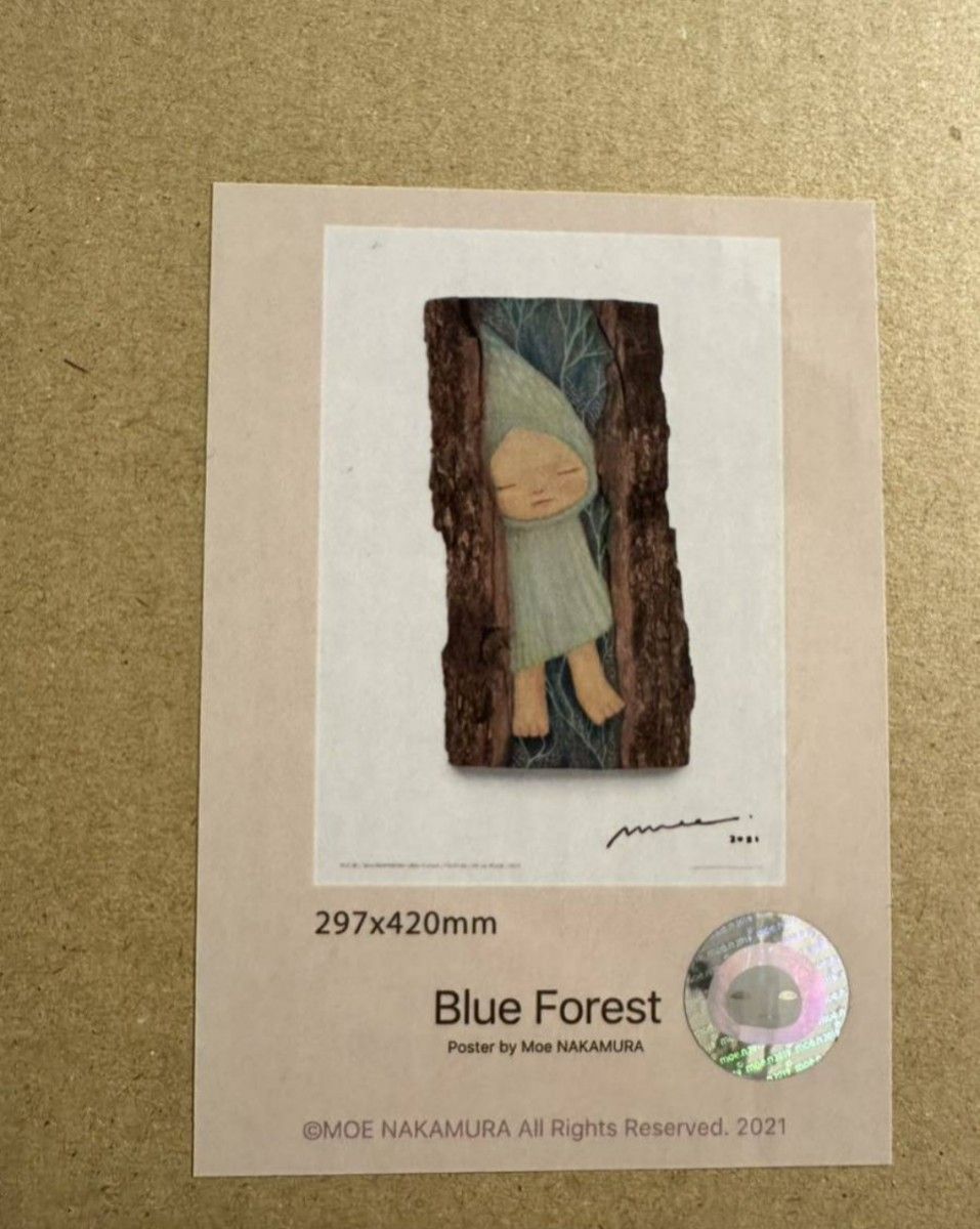 絶版 800部限定 現代アート 中村萌 公式ポスター Blue Forest｜Yahoo