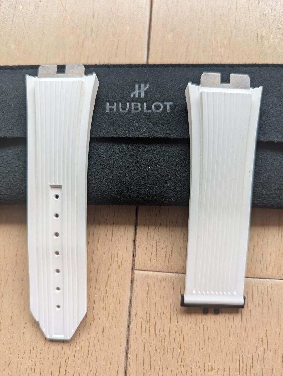 希少品HUBLOTワンクリックウニコ用ウブロベルトレッドステッチカーフ