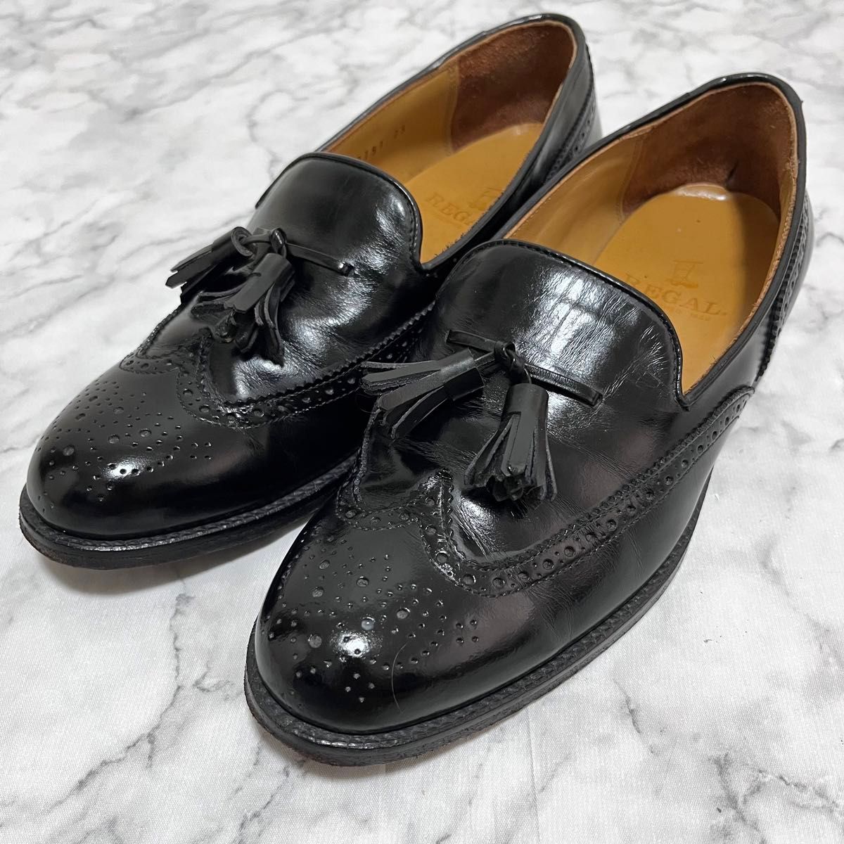 REGAL 日本製 ウイングチップ タッセルローファー 25｜Yahoo!フリマ