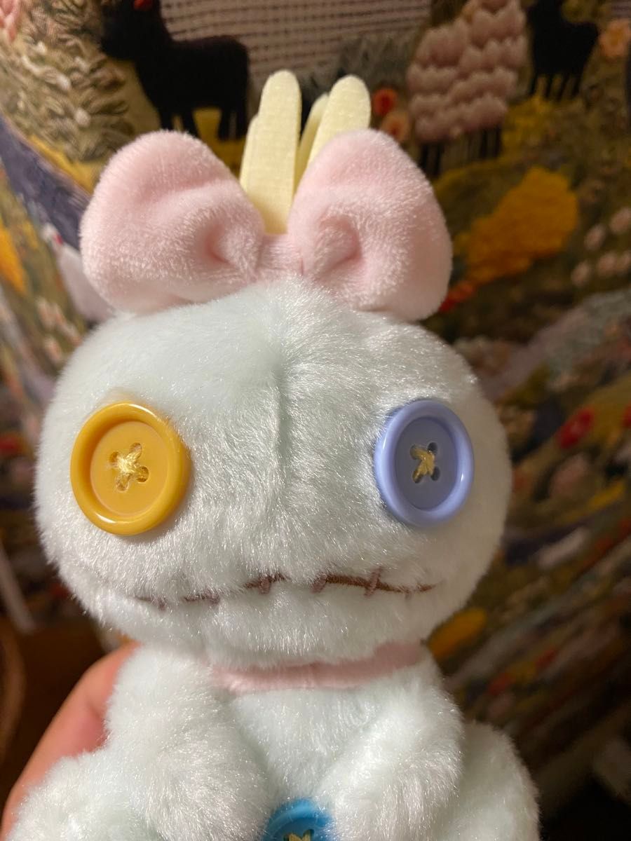 ディズニーストア スティッチ スクランプ ぬいぐるみキーチェーン