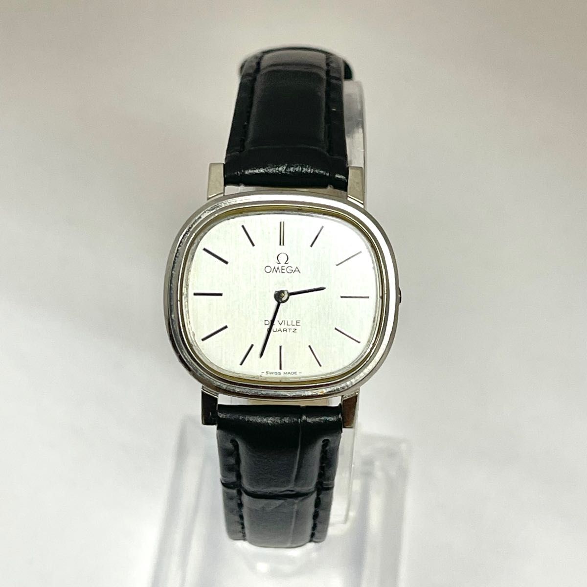 稼働 OMEGA DEVILLE プッシュボタン レディースクォーツ オメガ デビル