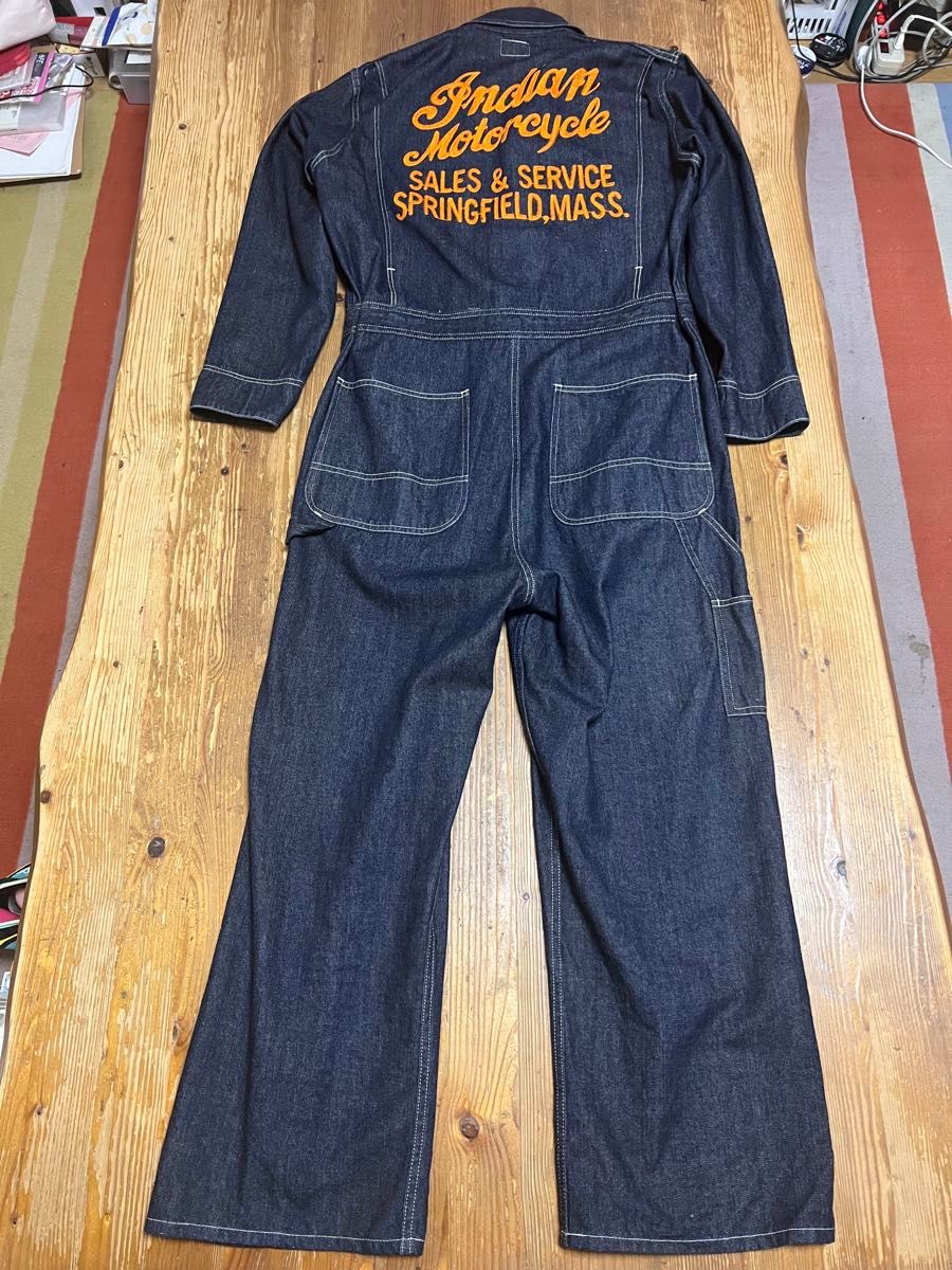 インディアンモーターサイクル つなぎ ワンオール オーバーオール M