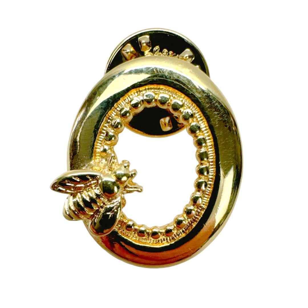 希少 クリスチャンディオール ピンブローチ ロゴ アルファベット 蜂