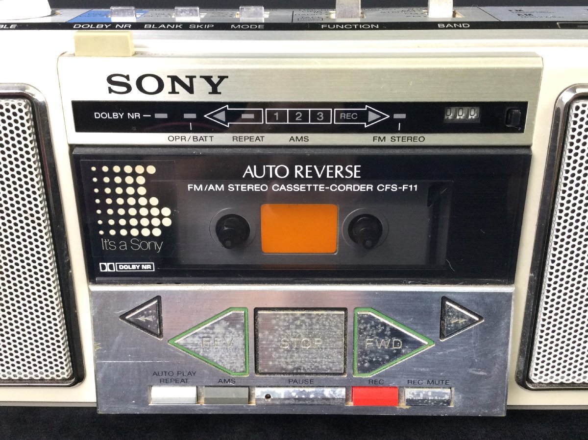 レトロ ジャンク扱い SONY ソニー ラジカセ CFS-F11(4712) 昭和 レトロ
