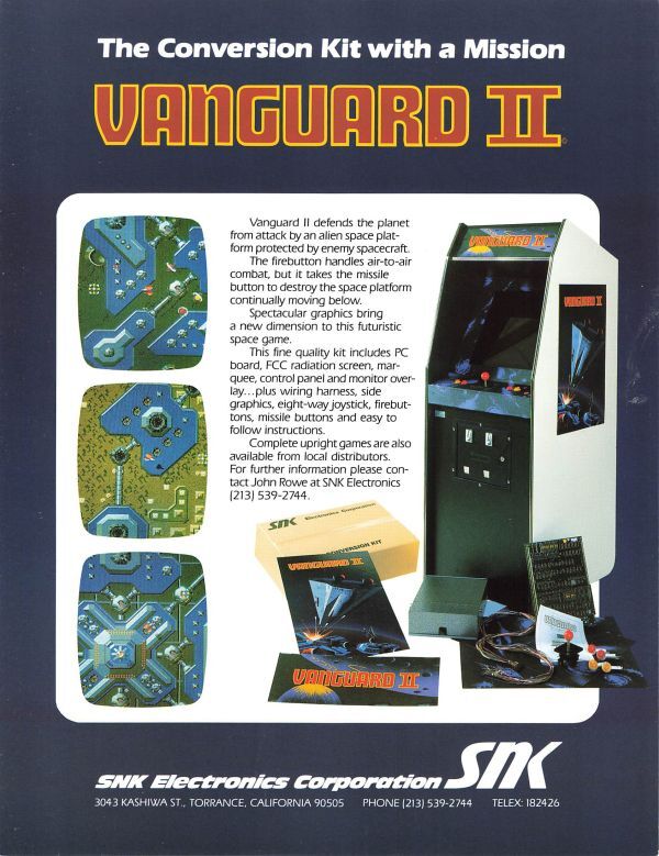 Yahoo!オークション - SNK ヴァンガードII アーケード チラシ カタログ
