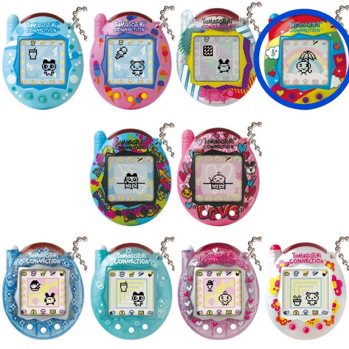 新品未使用〉たまごっちコネクション 海外限定版カラー レインボー