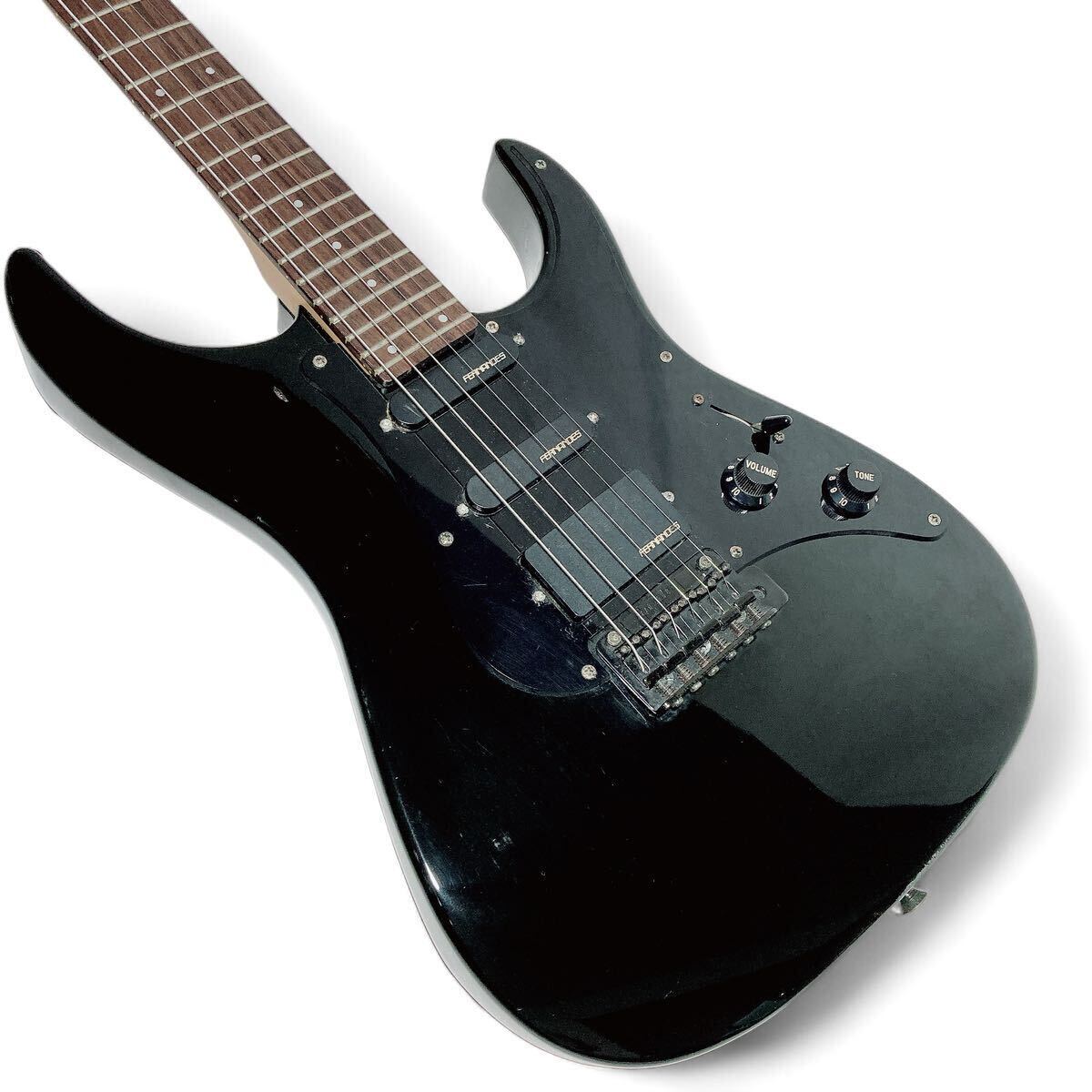 FERNANDES エレキギター ストラトタイプ ブラック/フェルナンデス 黒