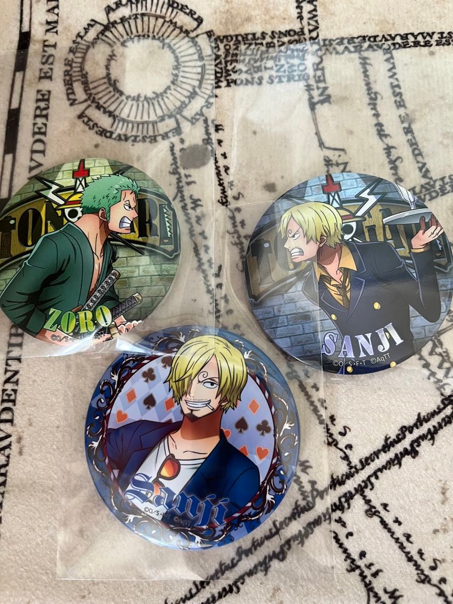 ONE PIECE 東京ワンピースタワー トンガリストア 限定缶バッジ サンジ