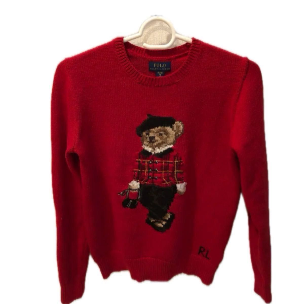 新作ラルフローレン ポロベアニットセーター レッド｜Yahoo!フリマ（旧