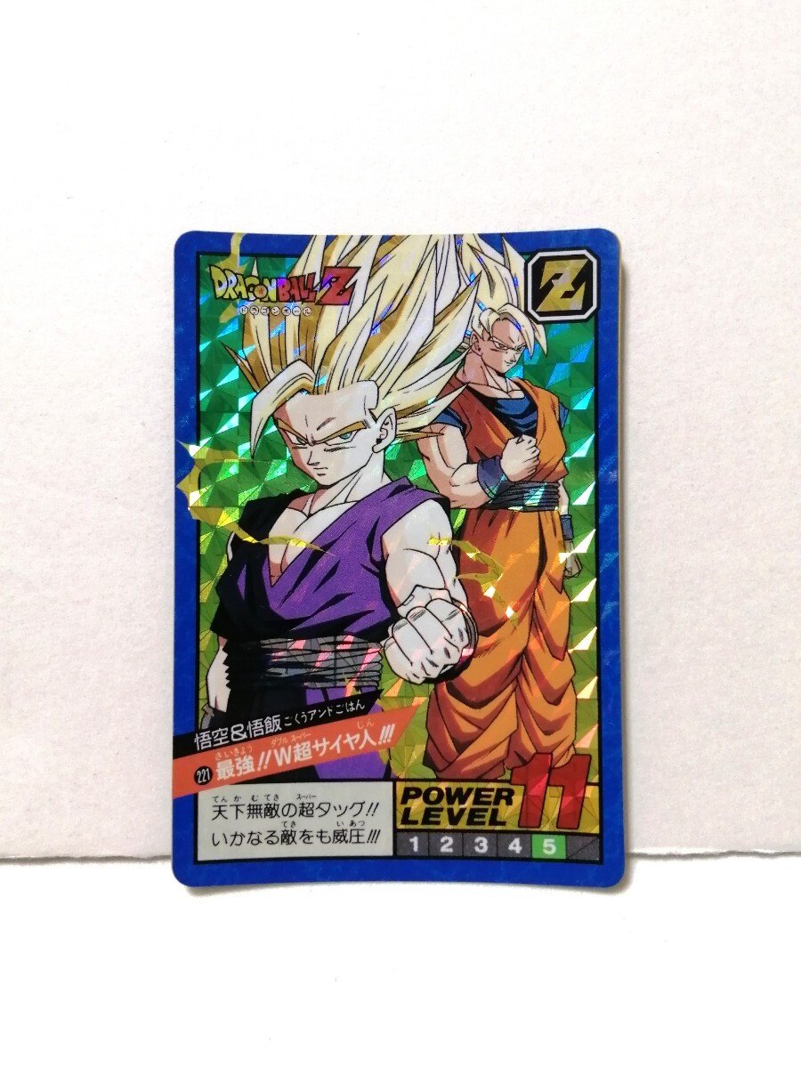 ドラゴンボール カードダス スーパーバトル 221 悟空&悟飯 プリズム