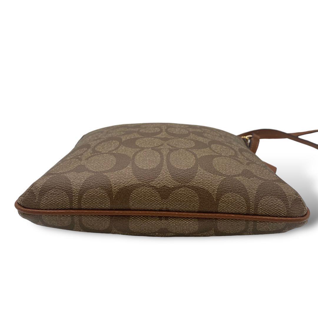 極美品 COACH コーチ ショルダーバッグ シグネチャー PVC レザー