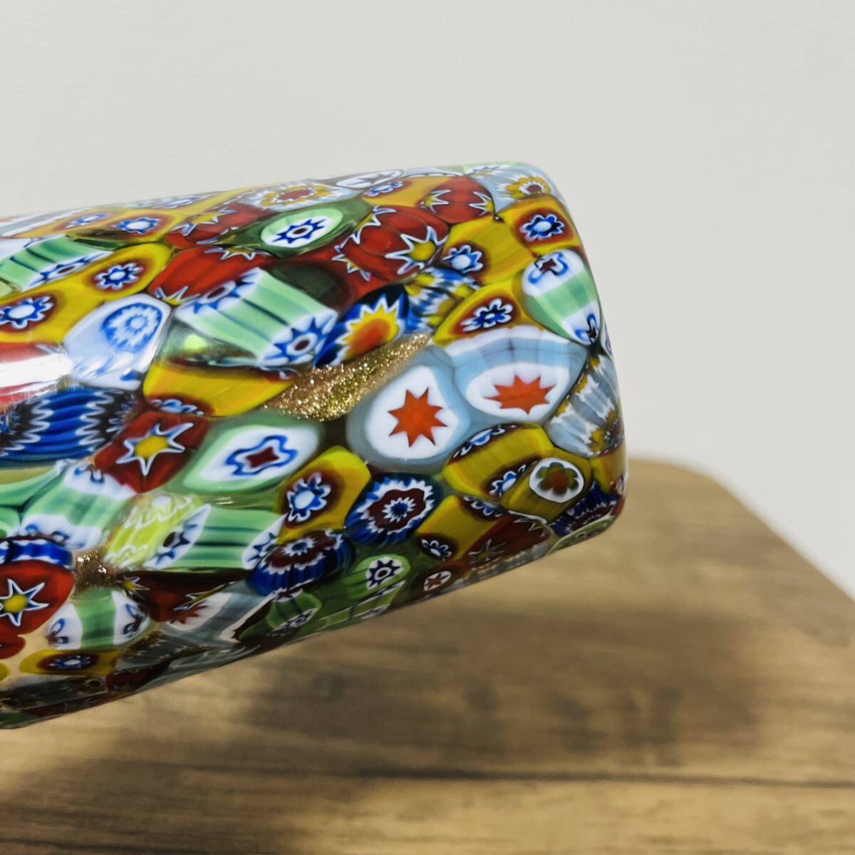 ヴェネチアガラス VRマーク付 ラグーナ ムラーノ グラス ミルフィオリ