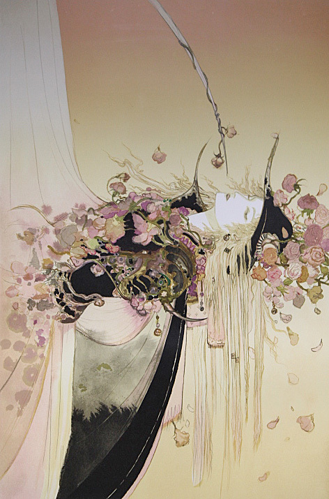 Yahoo!オークション - 天野喜孝 【薔薇姫】 リトグラフ 直筆サイン エ