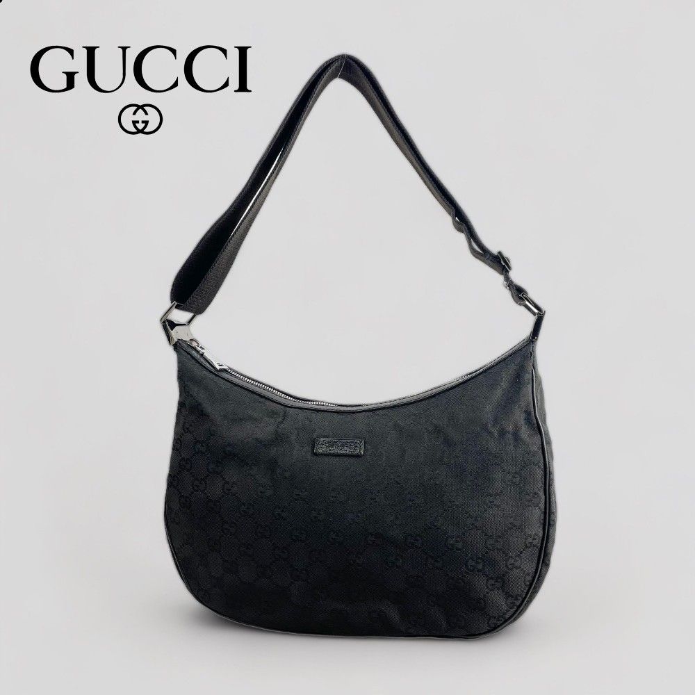 GUCCI グッチ GGキャンバス 三日月形 ショルダーバッグ GG柄｜Yahoo