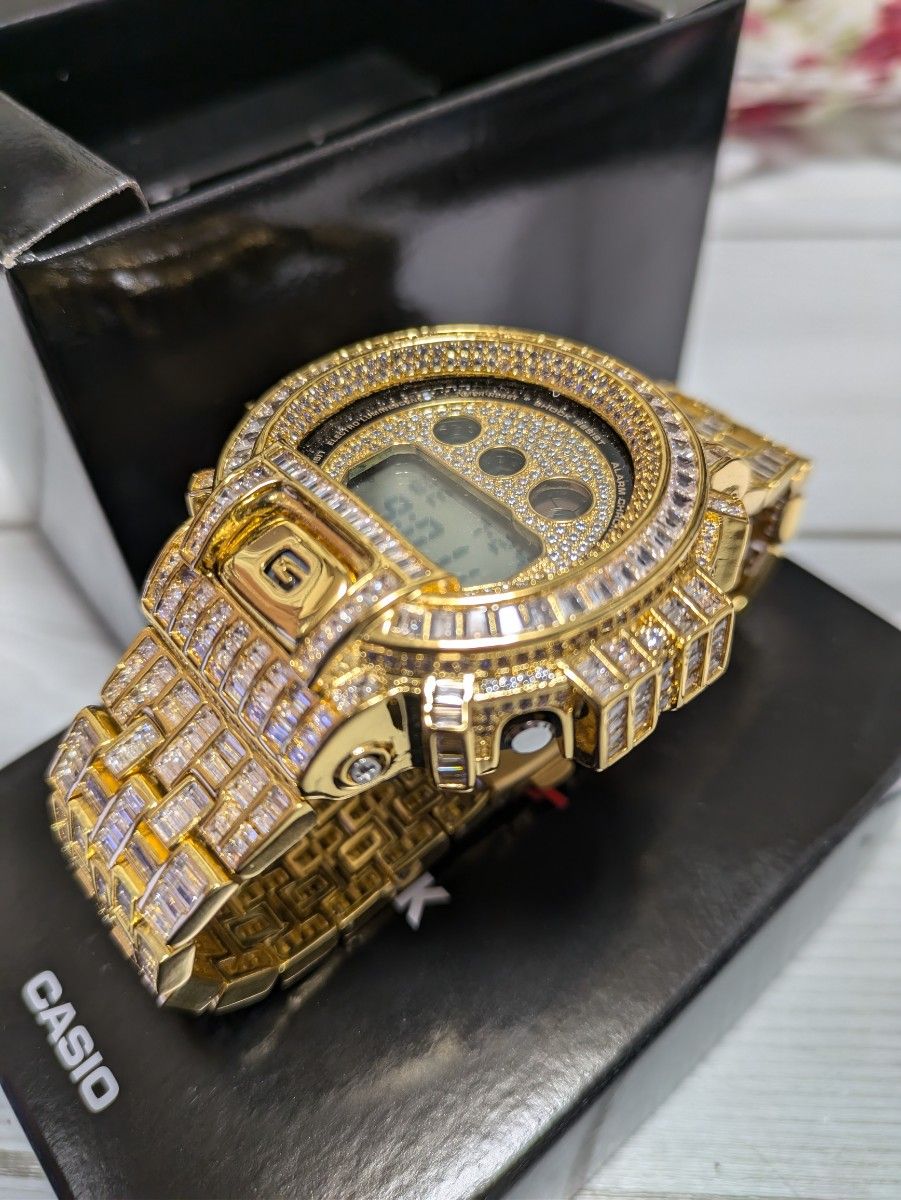 カスタム G-SHOCK Gショック ジーショック DW6900-1 ゴールド