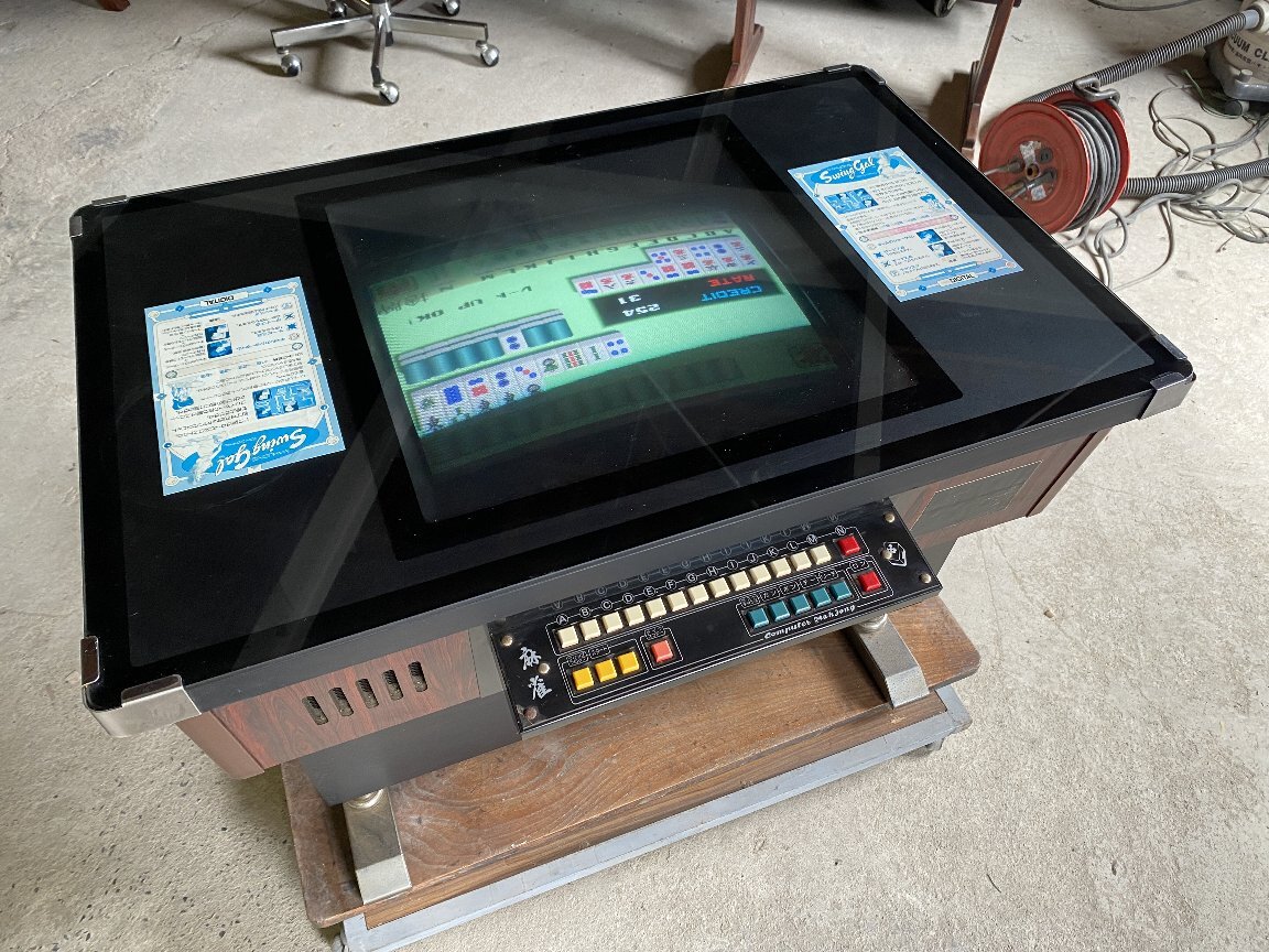 Yahoo!オークション - 昭和レトロ 麻雀テーブルゲーム「スウィングギャ