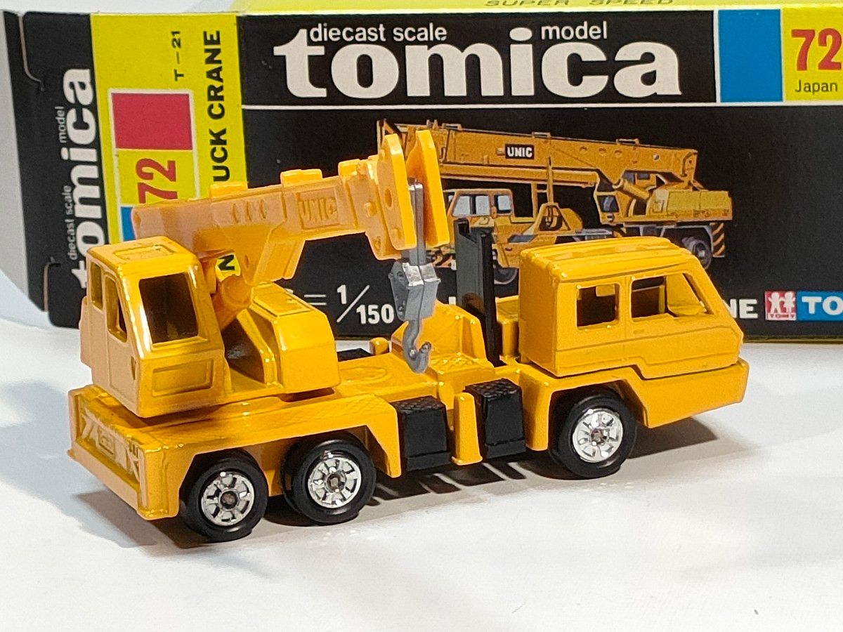 黒箱トミカ 72 UDユニックトラッククレーン 美品 日本製 デッド