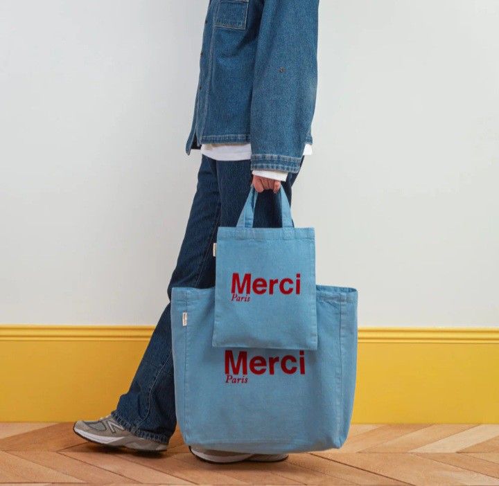 Merci デニムブルー エコバッグ 【公式通販】