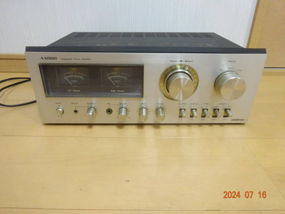 ONKYO A-6000 インテグレーテッドステレオアンプ 希少 ONKYO A-6000