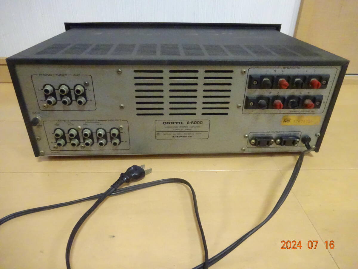 Yahoo!オークション - ONKYO A-6000 プリメインアンプ ヴィンテージア