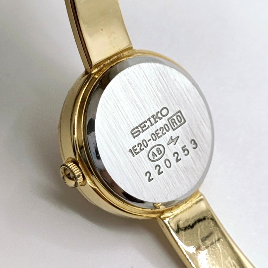 電池切れ】SEIKO セイコー クォーツ 腕時計 ゴールド文字盤 ラウンド