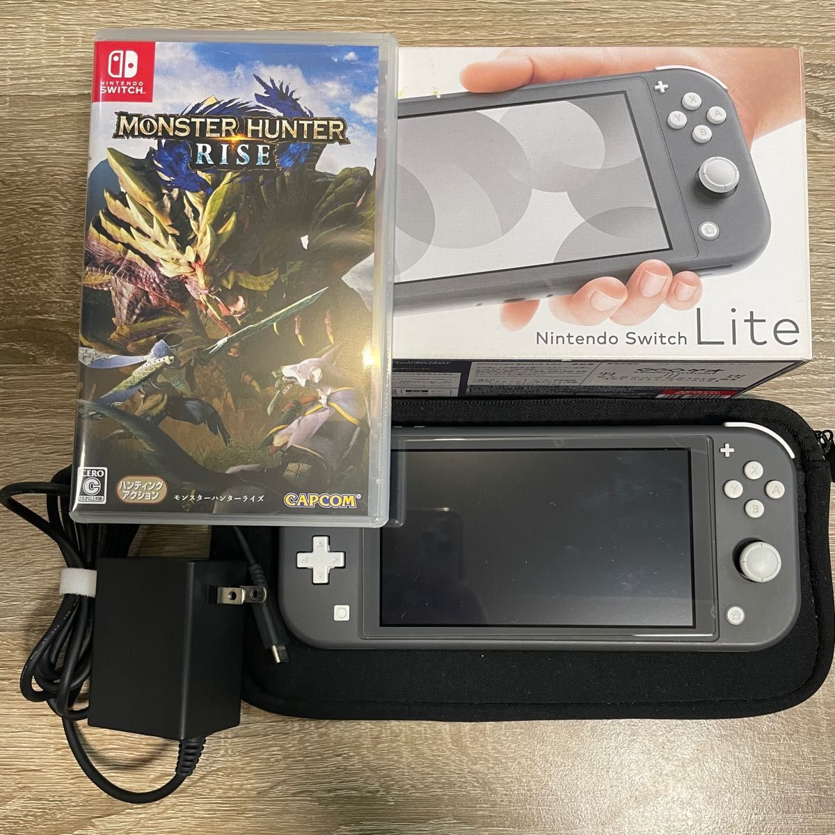 Nintendo Switch Lite グレー モンスターハンターライズセット-カモ様専用
