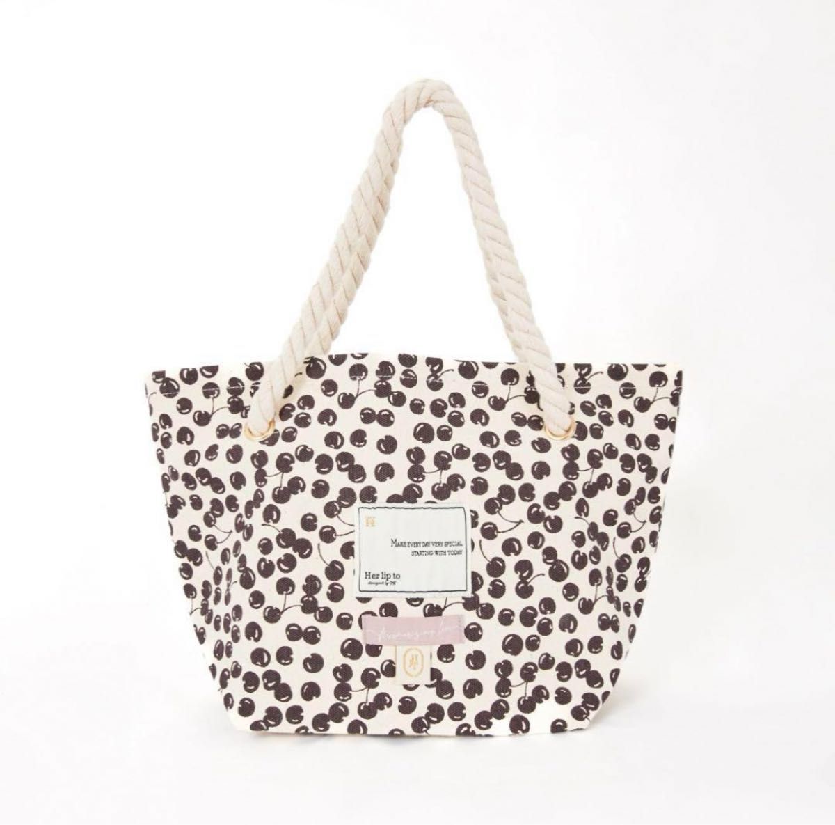 Herlipto HLT Cherry Tote Bag espresso トートバッグ チェリー｜Yahoo