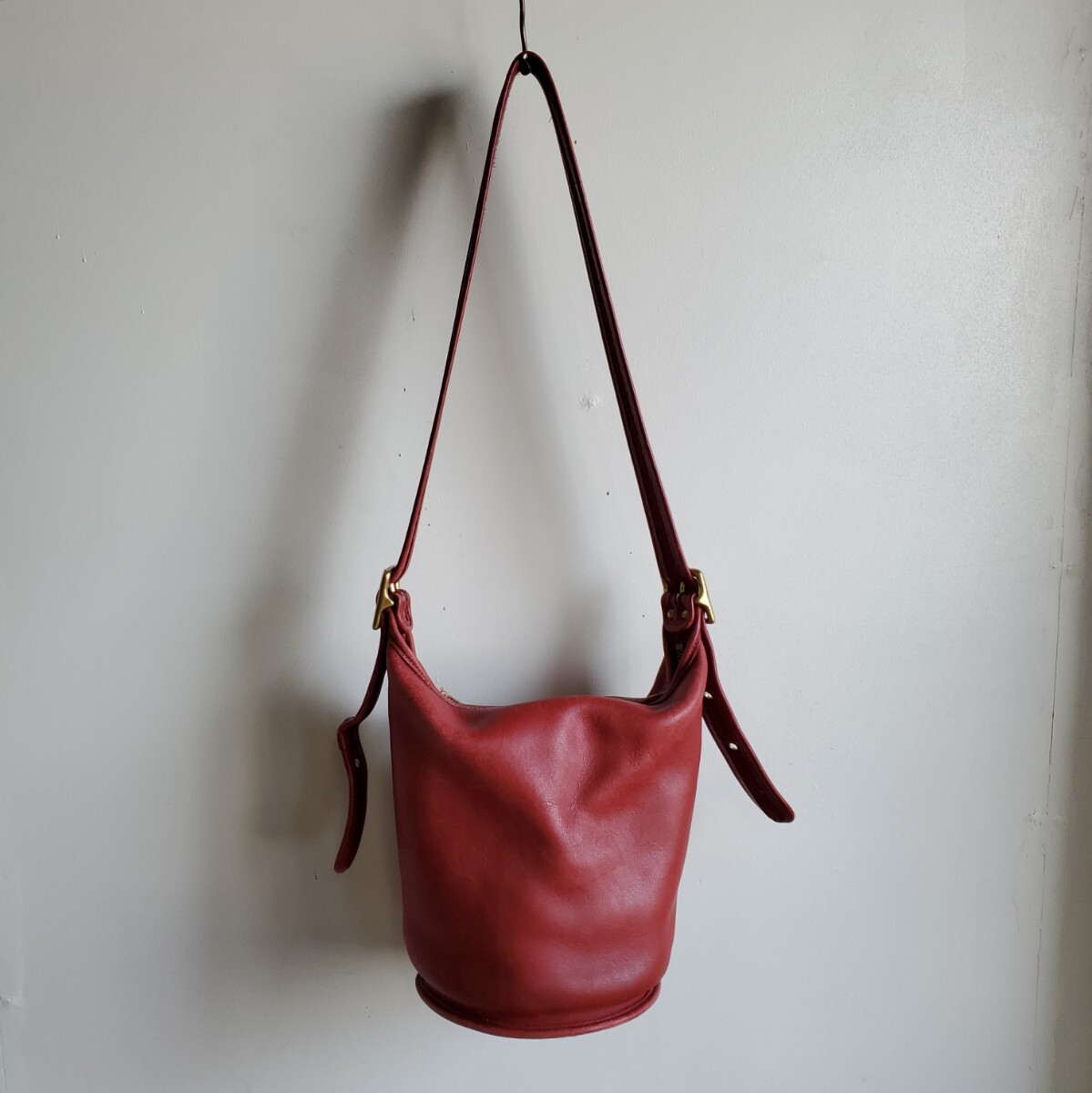 643 90s USA製 オールドコーチ OLD COACH バケツ型 中サイズ