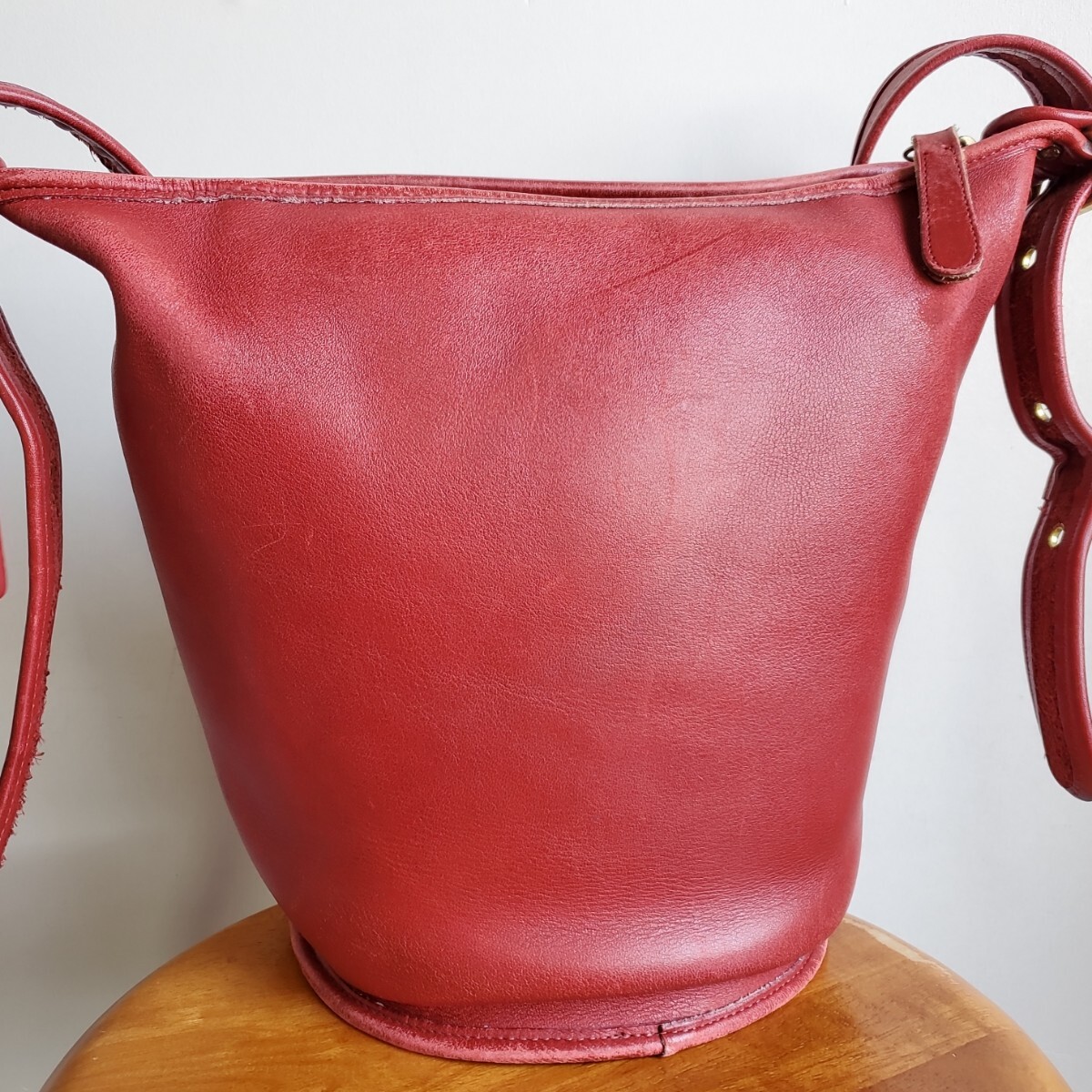 643 90s USA製 オールドコーチ OLD COACH バケツ型 中サイズ