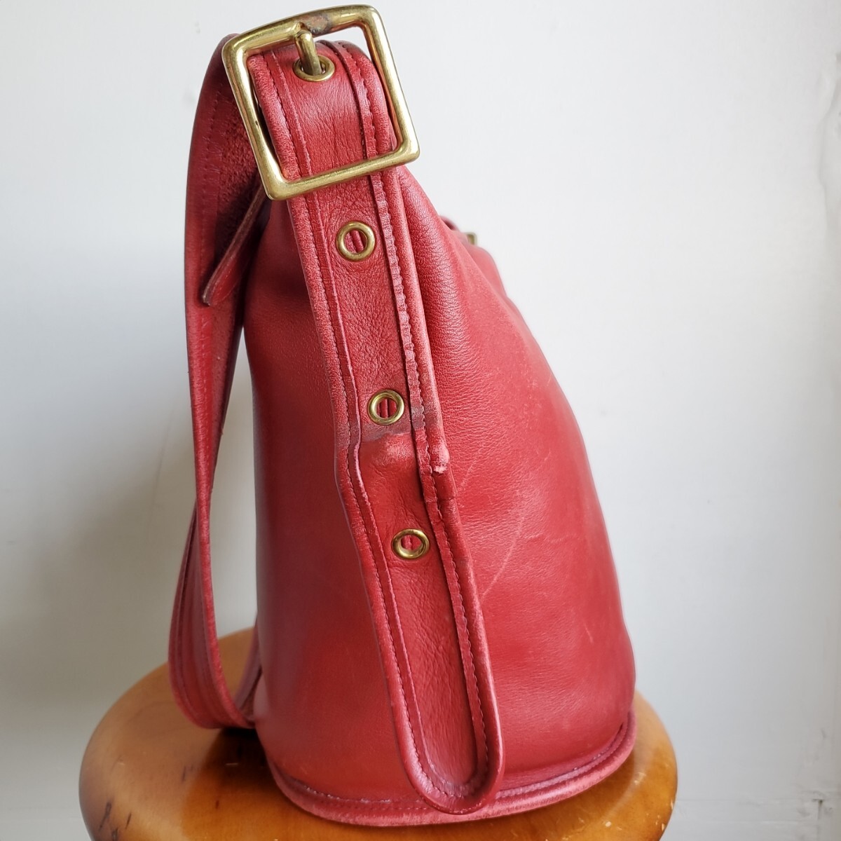 643 90s USA製 オールドコーチ OLD COACH バケツ型 中サイズ