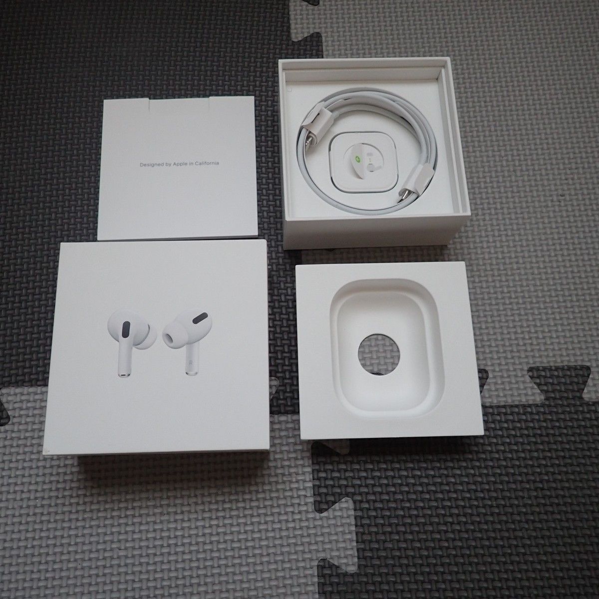 AirPods Pro 空箱 ケーブル イヤーチップ 本体無し エアーポッズ