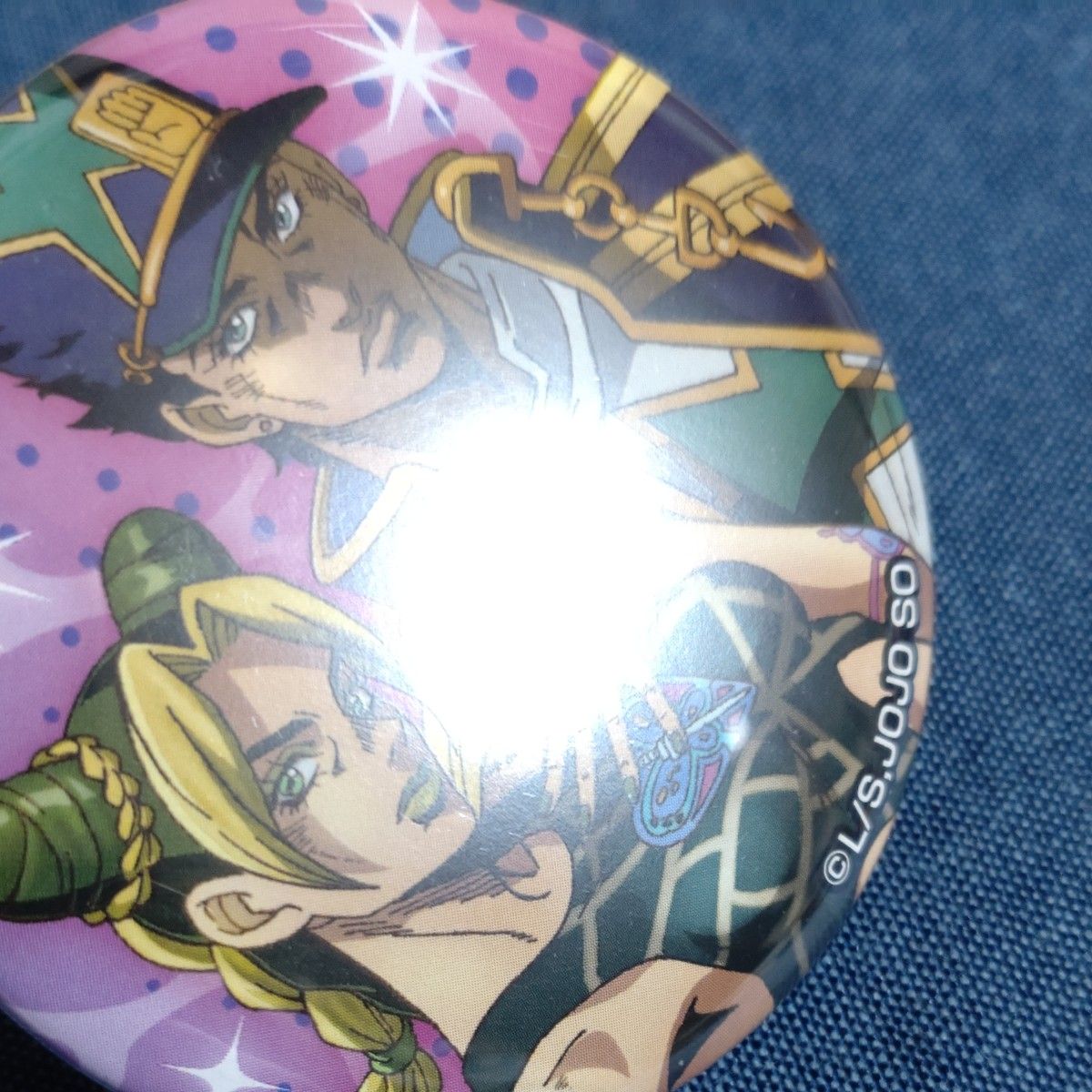 缶バッジ 空条徐倫 空条承太郎 ジョジョの奇妙な冒険 第6部 ストーン