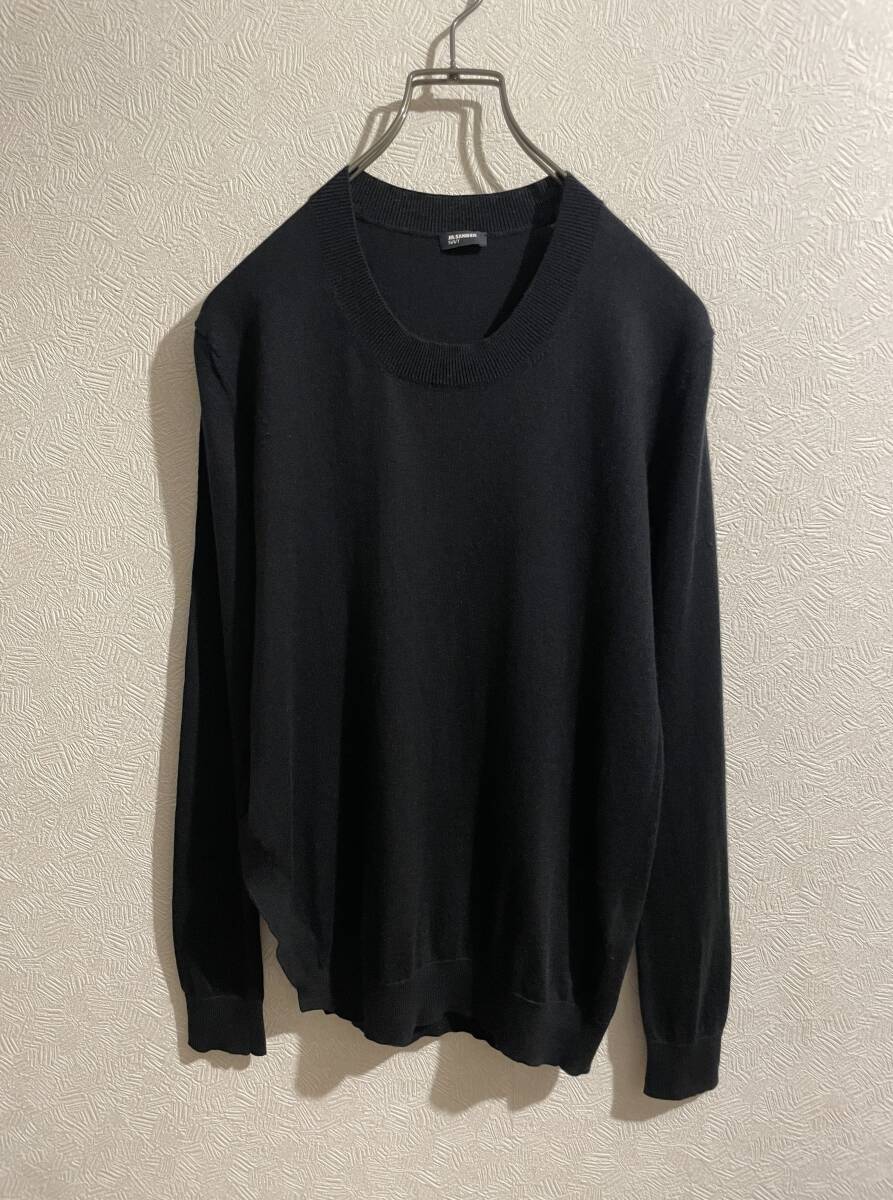 ◯ イタリア製 JIL SANDER サイド スリット シルク ニット / ジル