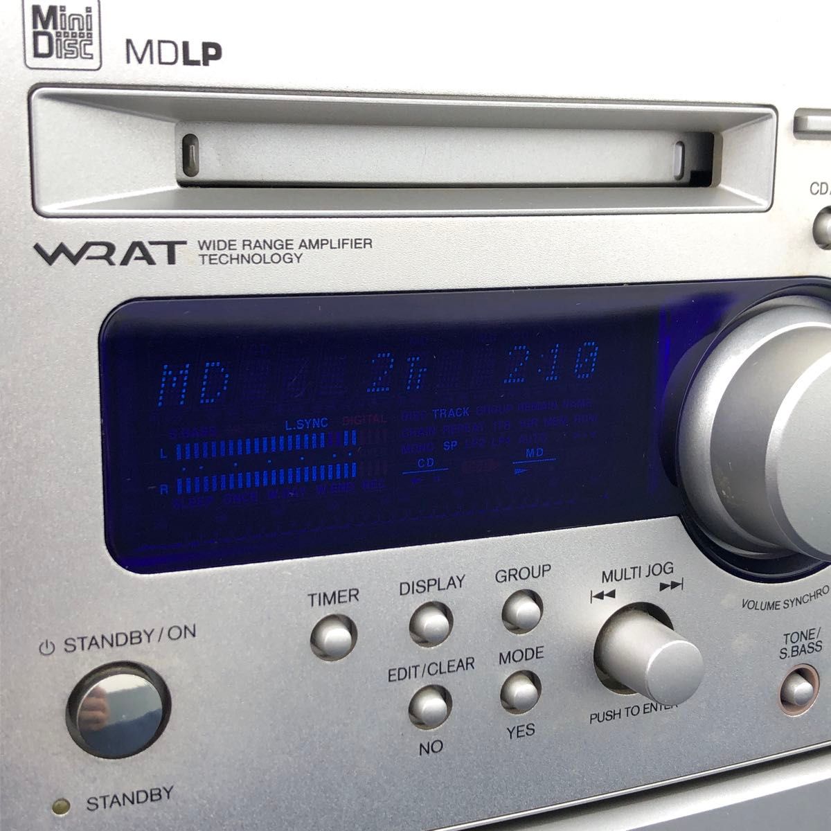 ONKYO FR-N3X CD MDチューナーアンプ本体 リモコン付き 動作品 現状