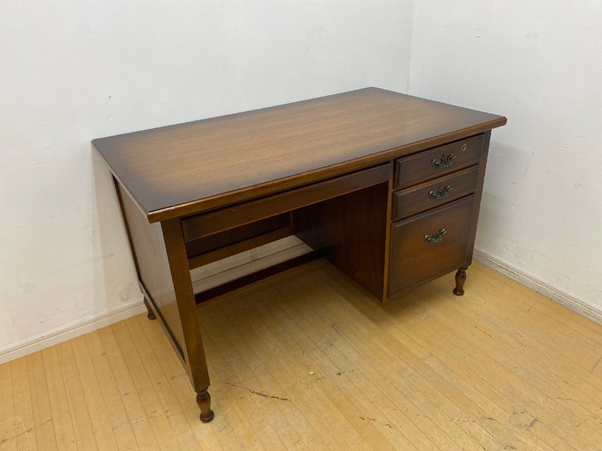 Yahoo!オークション - karimoku カリモク コロニアル 片袖デスク SC40