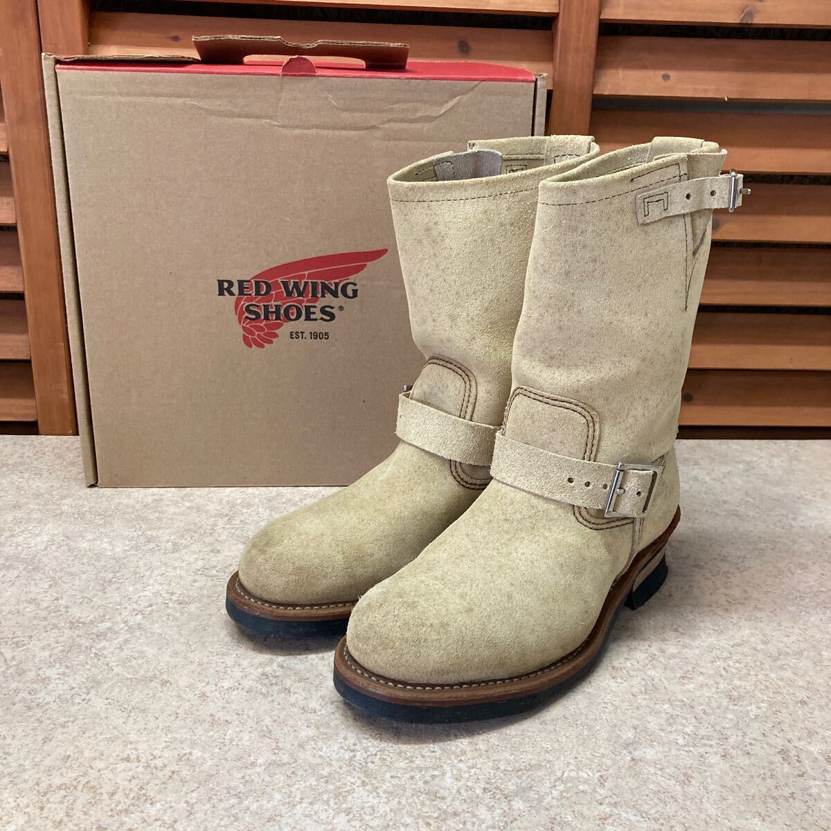 N 160【RED WING レッドウィング】2011年製 8268 スエード エンジニア