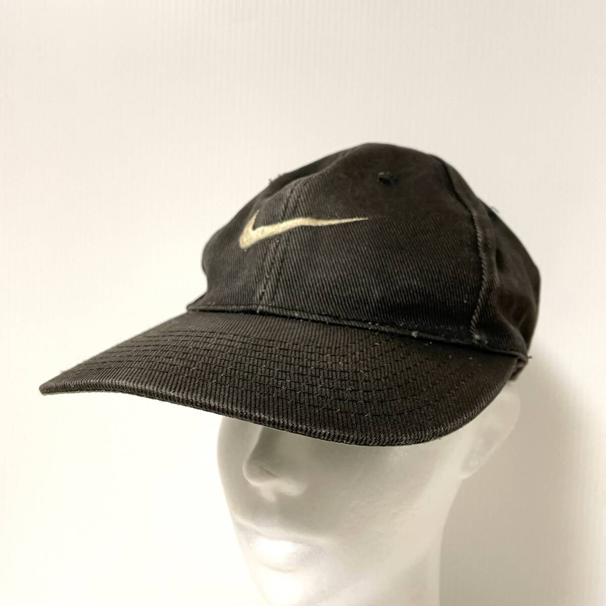90s ナイキ NIKE 6パネルキャップ ブラック 色褪せ F50306COH つば裏