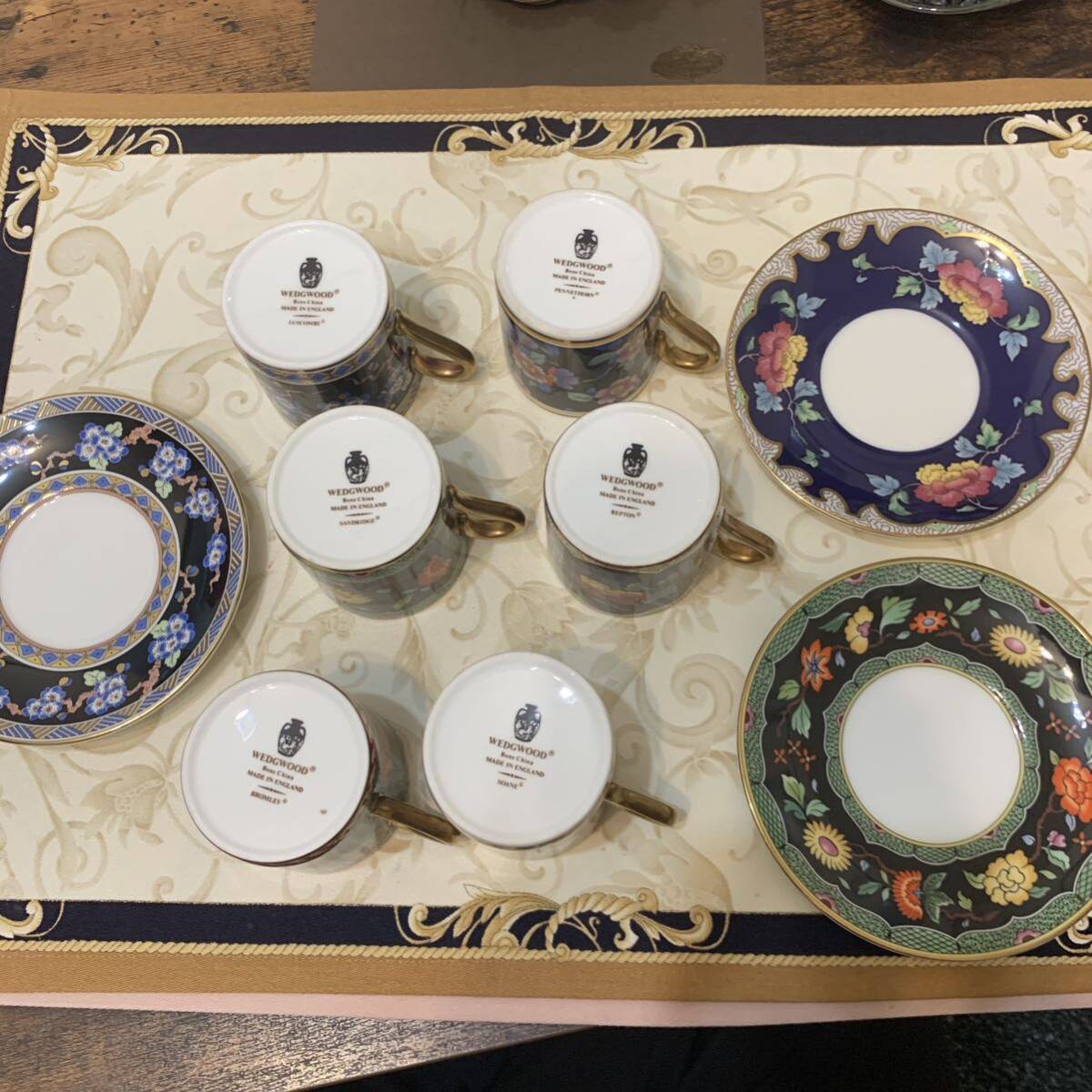 希少 限定生産品 ウェッジウッド デミタスカップ＆ソーサー 6客揃い