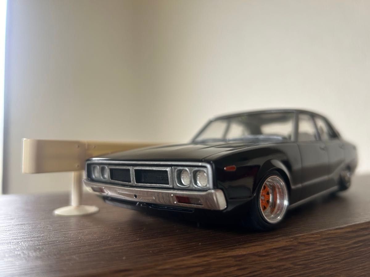 最後の値下げ アオシマ プラモデル 日産ケンメリスカイライン 完成品