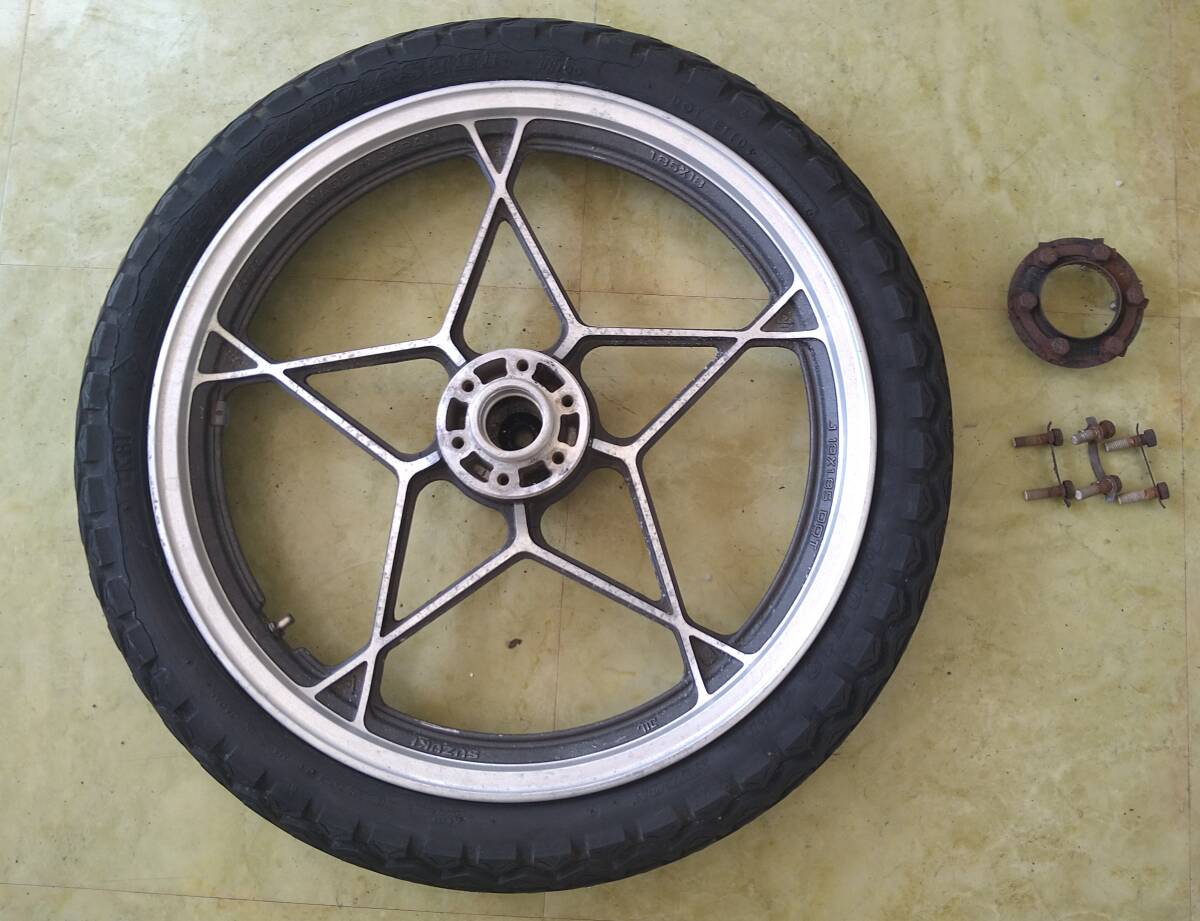 Yahoo!オークション - GS400 GSX400E 純正ホイール キャスト 星型 18イ