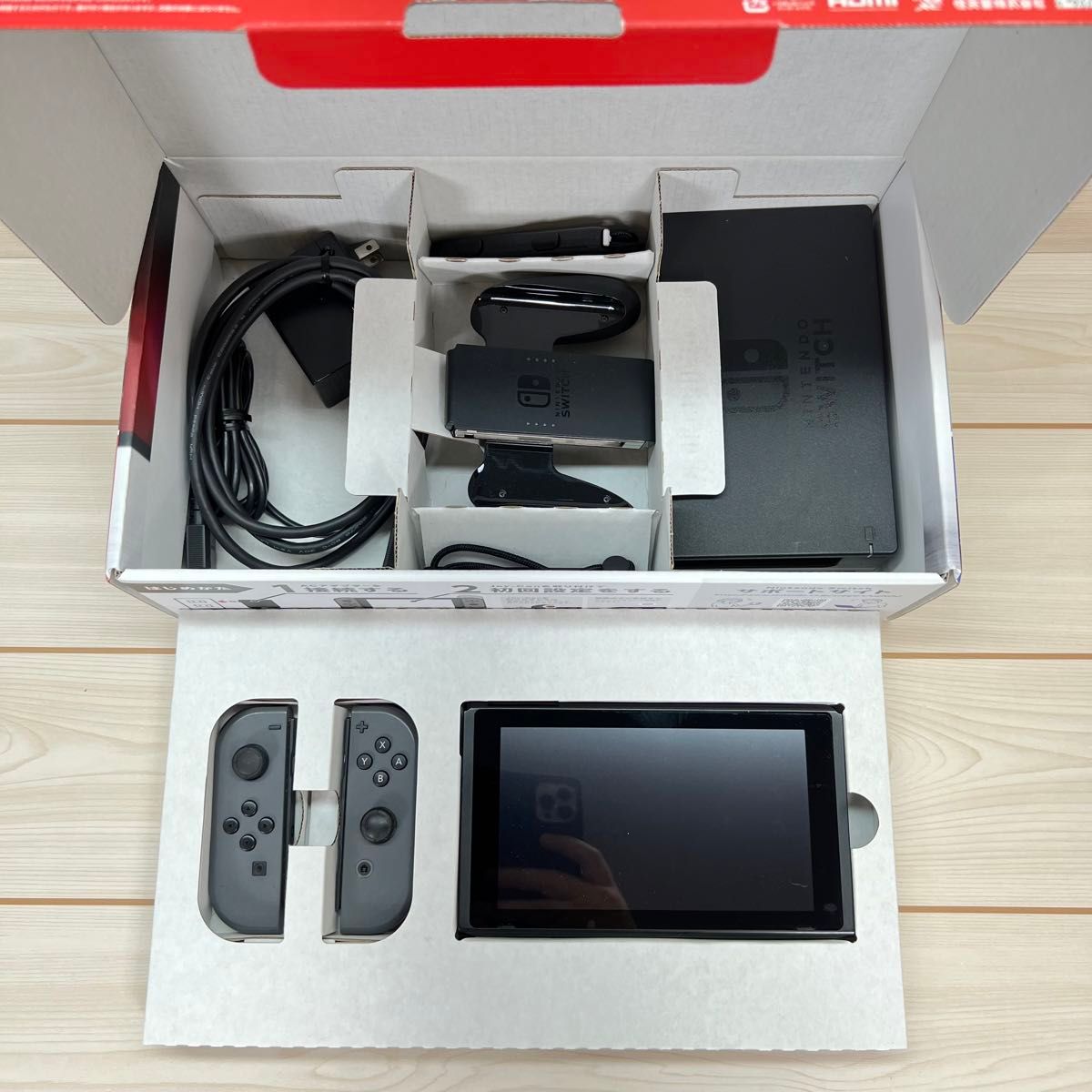 Switch】スイッチ 未対策機 初期型 本体一式 付属品完品 2017年製
